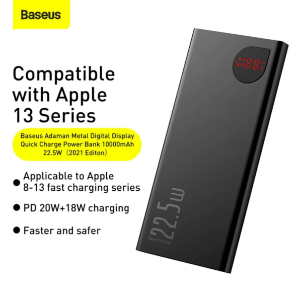 Baseus Adaman Quick Charge Power Bank 22.5w 20000mAh - Image 2