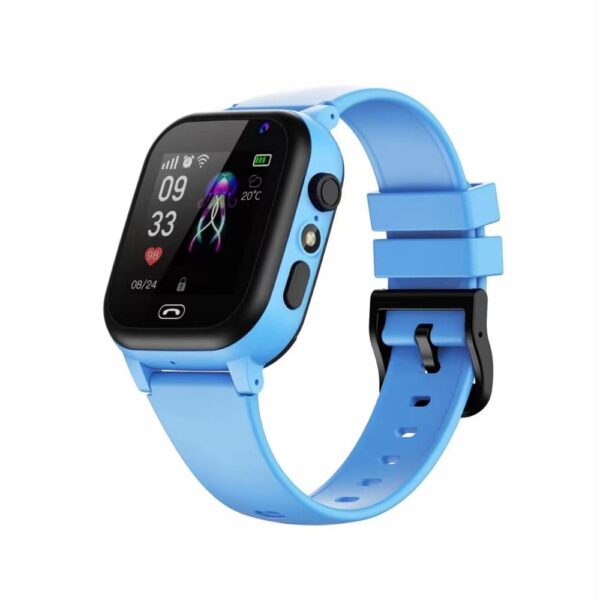 SIM Supported Kids Smartwatch With GPS Tracker – Blue Color