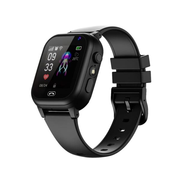 SIM Supported Kids Smartwatch With GPS Tracker – Black Color