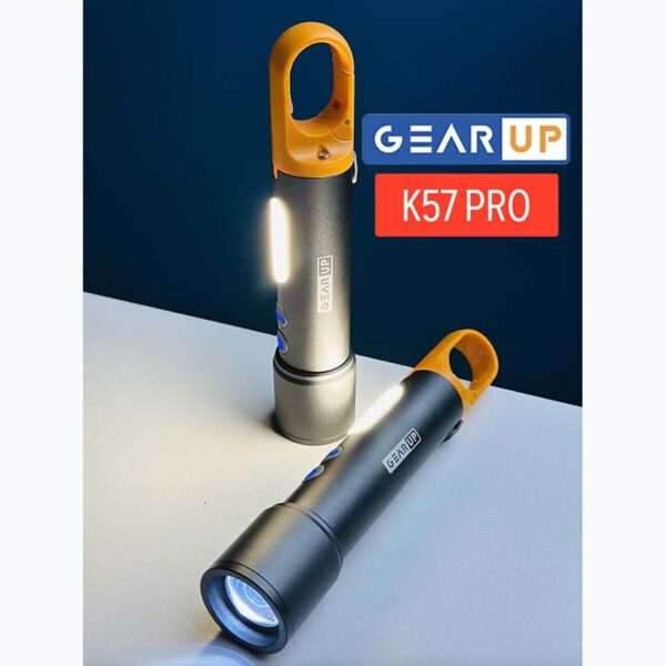 GearUP K57 PRO Flashlight + COB Light with 3500mAh Battery - Image 3
